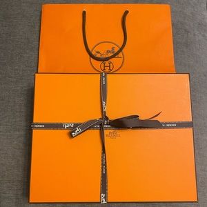 Hermès Box and Shopping Bag